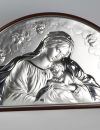 Virgin Mary with baby half circle icon (big)