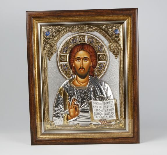 Jesus icon glass