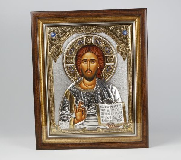 Jesus icon glass 1