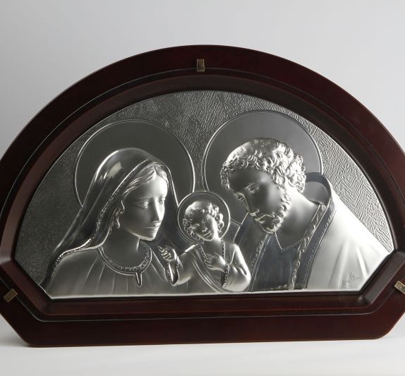 Half circle family icon glass