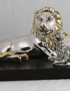 Lion with lamb silver