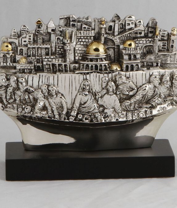 Jerusalem with last supper silver
