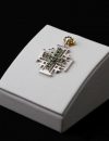 Jerusalem Cross with emerald