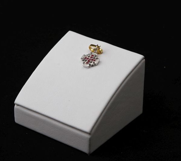 Jerusalem Cross with zircon ruby 1