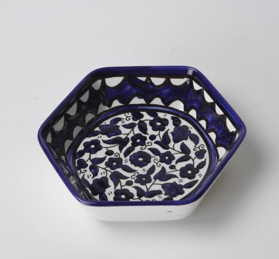 Hexagonal flower bowl