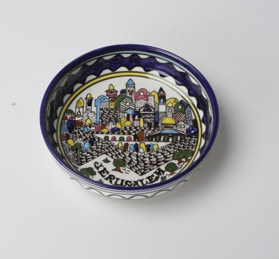 Round Jerusalem bowl