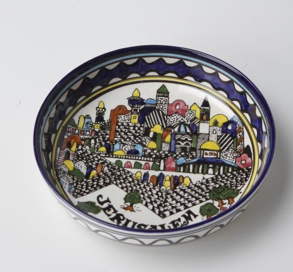 Round Jerusalem bowl