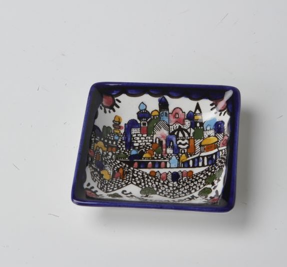 Square Jerusalem plate