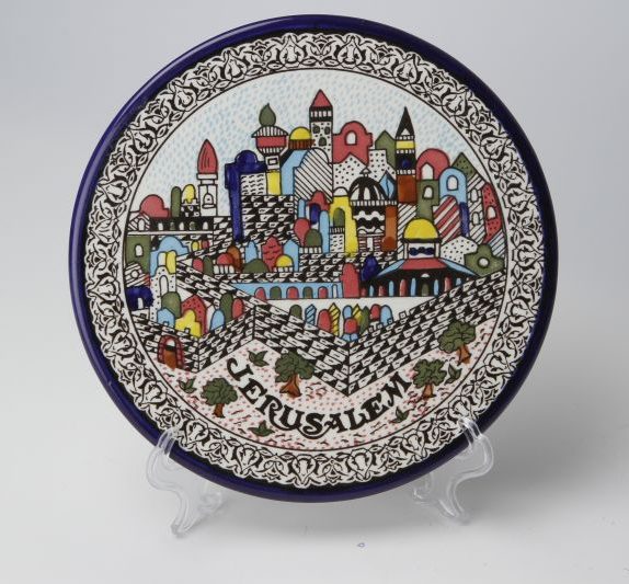 Round Jerusalem plate