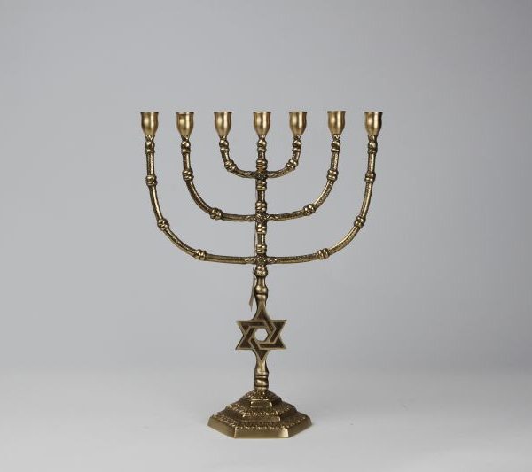 Round Menorah with star 1