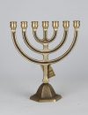 Round Menorah with Hexagonal base big (3 Sizes)