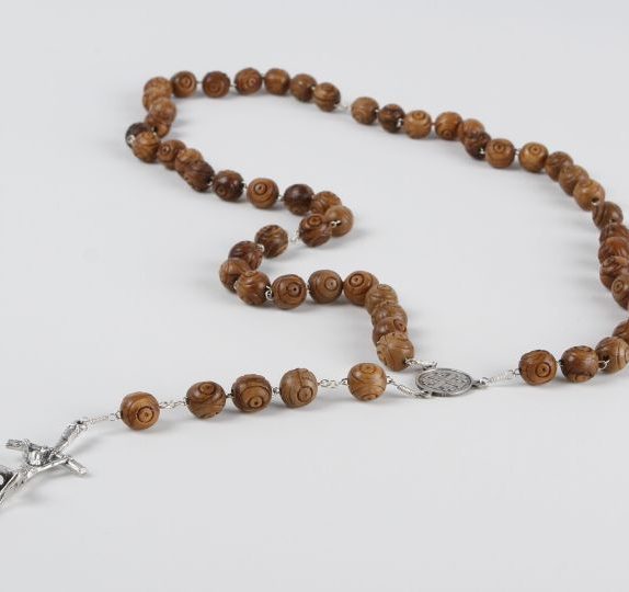 Rosary with large carved bead