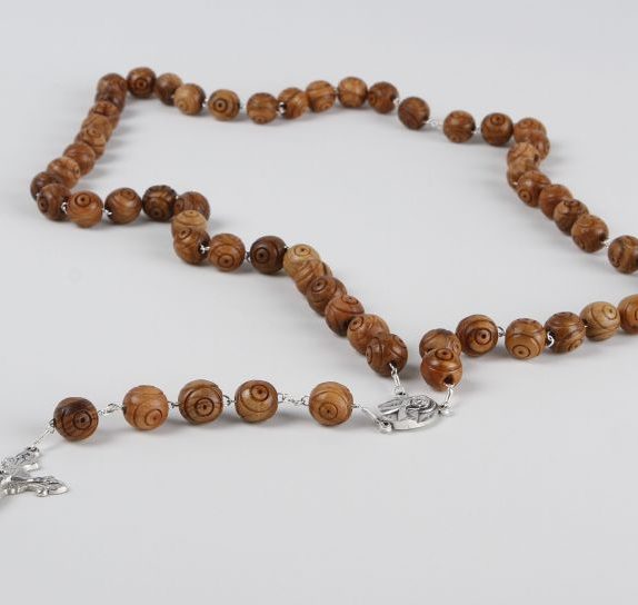 Rosary with large carved bead