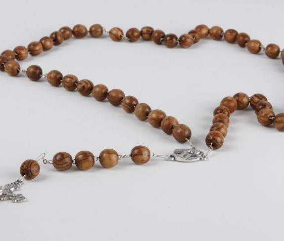 Rosary with large smooth bead