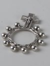 Metal finger rosary with cross