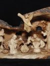 Zacharia nativity set with bark