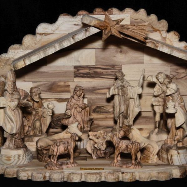 Zacharia artist made natural nativity set 1