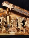 Zacharia nativity set with angel (Bark)