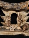 Nativity set with Bark Holy family