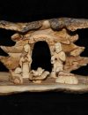 Nativity family small natural Bark